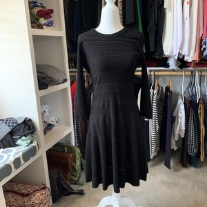 Dress with eyelet detail